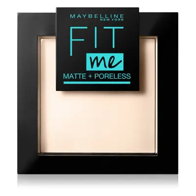 MAYBELLINE NEW YORK Fit Me! Matte+Poreless mattító púder árnyalat 105 Natural Ivory 9 g