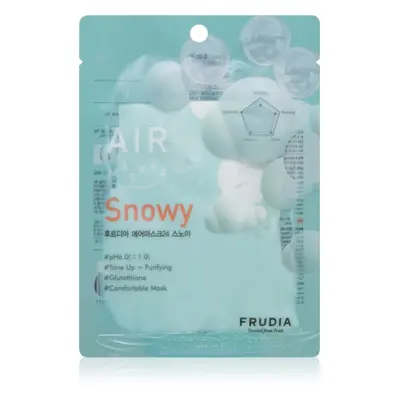 Frudia AIR Snowy arcmaszk egységesíti a bőrszín tónusait 25 ml