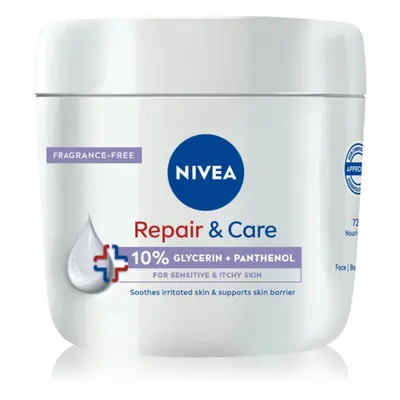 NIVEA Repair & Care Sensitive tápláló regeneráló krém száraz és érzékeny bőrre 400 ml