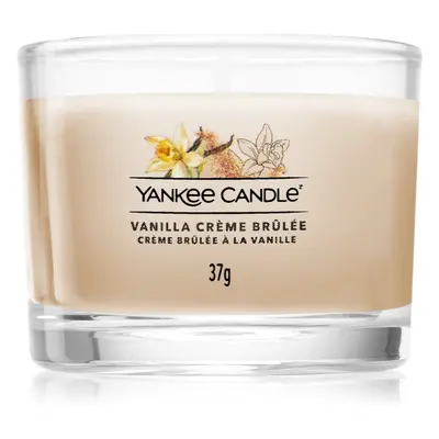 Yankee Candle Vanilla Crème Brûlée viaszos gyertya glass 37 g