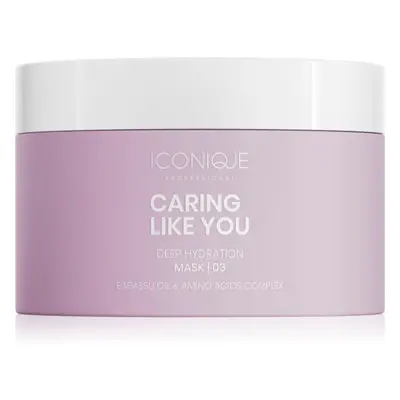 ICONIQUE Professional CARING LIKE YOU Deep Hydration mélyhidratáló maszk száraz és sérült hajra 