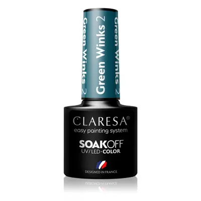 Claresa SoakOff UV/LED Color Green Winks géles körömlakk árnyalat 2 5 g