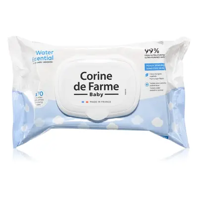 Corine de farme Water Wipes finom nedves törlőkendők gyermekeknek 70 db