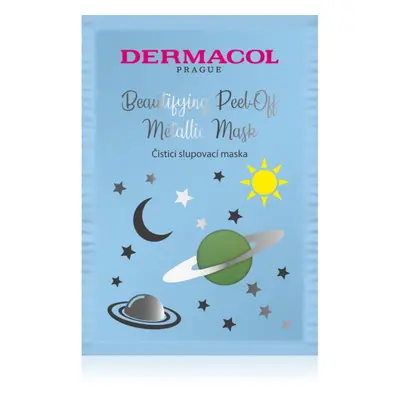 Dermacol Beautifying Peel-Off Metallic Mask lehúzható maszk mélytisztításhoz 15 ml