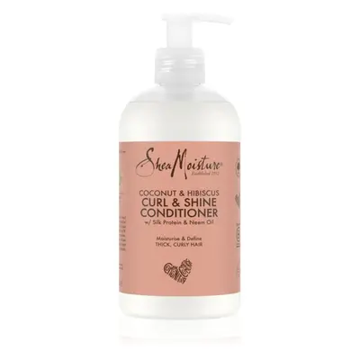 Shea Moisture Coconut & Hibiscus Curl & Shine kondicionáló a hullámos és göndör hajra 384 ml