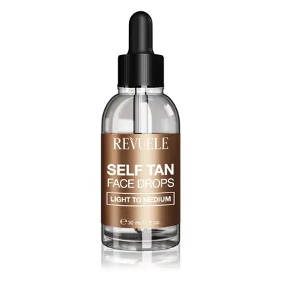 Revuele Paradise Bronze Self Tan Face Drops önbarnító cseppek az arcra árnyalat Light To Medium 