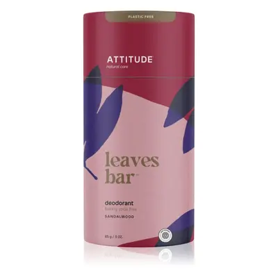 Attitude Leaves Bar Deodorant alumínium sótól mentes dezodor Sandalwood 85 g