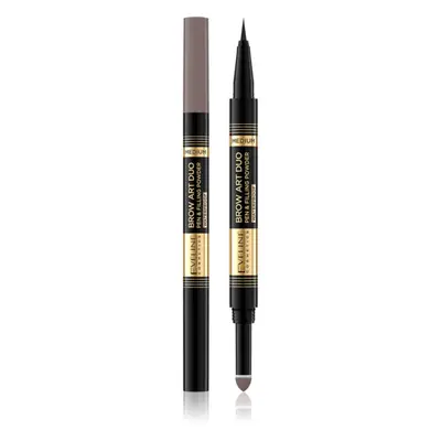 Eveline Cosmetics Brow Art Duo Kétoldalú szemöldök ceruza árnyalat Medium 8 g