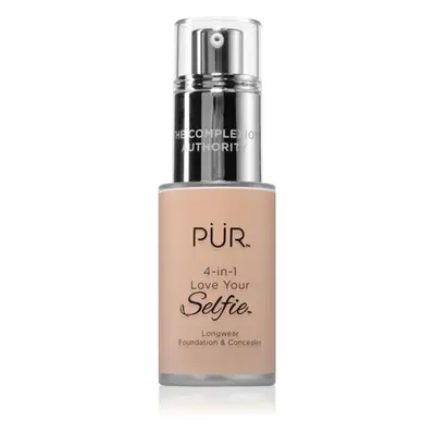 PÜR Cosmetics 4-in-1 Love Your Selfie alapozó és korrektor 2 az 1-ben árnyalat LN6 30 ml