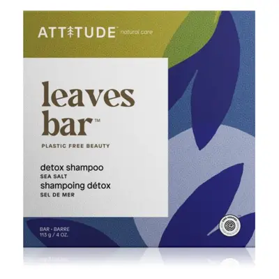 Attitude Leaves Bar Sea Salt szilárd sampon méregtelenítő hatással 113 g