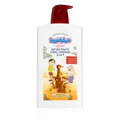 Bambino Kids Bolek and Lolek 2 in 1 sampon és tusfürdő gél 2 in 1 gyermekeknek Meerkats 1000 ml