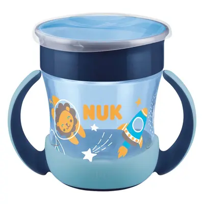 NUK Magic Cup Night bögre fogantyúval 6m+ Blue 160 ml