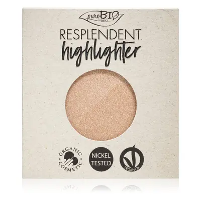 puroBIO Cosmetics Resplendent Highlighter krémes élénkítő készítmény utántöltő árnyalat 01 Spark