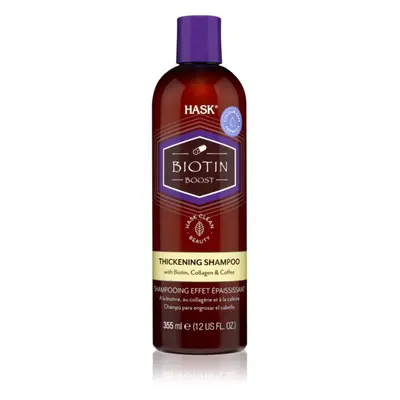 HASK Biotin Boost erősítő sampon a hajtérfogat növelésére 355 ml