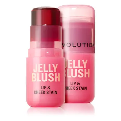 Makeup Revolution Jelly Blush pirosító stick az arcra és a szájra árnyalat Strawberry Pink 5.5 g