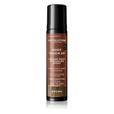 Revolution Haircare Root Touch Up spray a lenövések azonnali elfedéséhez árnyalat Brown 75 ml