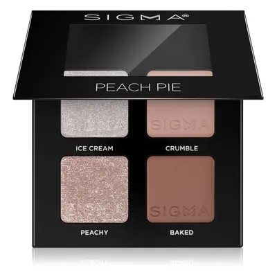 Sigma Beauty Quad szemhéjfesték paletta árnyalat Peach Pie 4 g