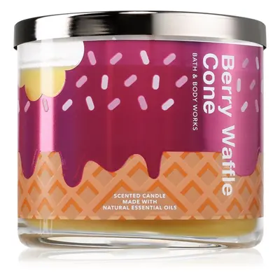 Bath & Body Works Berry Waffle Cone illatgyertya 411 g