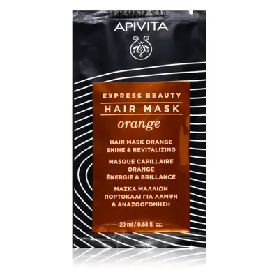 Apivita Express Beauty Hair mask Shine Orange revitalizáló maszk hajra 20 ml