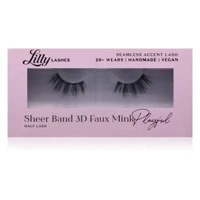 Lilly Lashes Sheer Band 3D Faux Mink Half Lash műszempillák típus Playful 1 pár