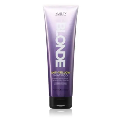 ASP System Blonde Anti-Yellow élénkítő sampon szőke és ősz hajra 275 ml