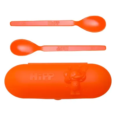 Hipp Spoons Set etetőkészlet utazásra Orange