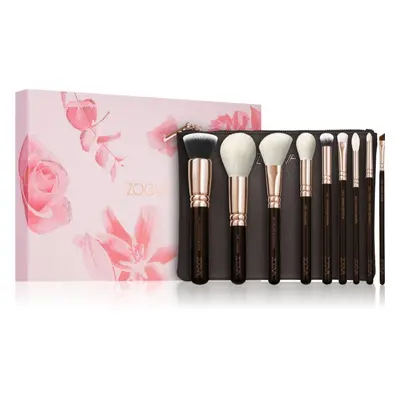 ZOEVA The Complete Brush Set Rose Golden Edition Ecsetkészlet táskával