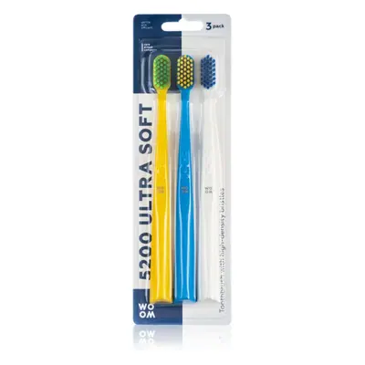 WOOM Toothbrush 5200 Ultra Soft fogkefék 3 db