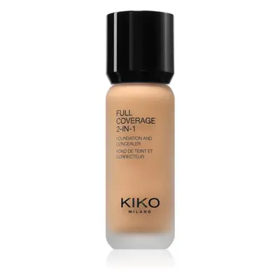 KIKO Milano Full Coverage 2-In-1 alapozó és korrektor 2 az 1-ben árnyalat 40 Warm Beige 25 ml