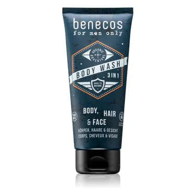 Benecos For Men Only 3 az 1 sampon, kondicionáló és tusfürdő 200 ml