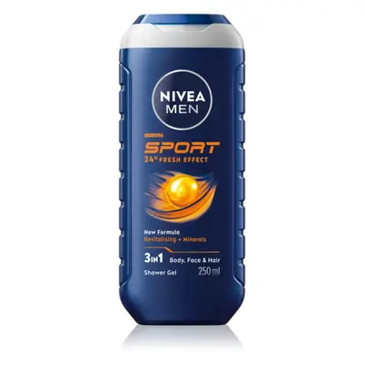 Nivea Men Sport tusfürdő gél ásványi anyagokkal uraknak 250 ml