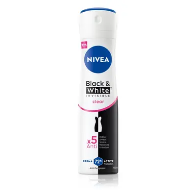 Nivea Invisible Black & White Clear izzadásgátló spray -ben hölgyeknek 150 ml