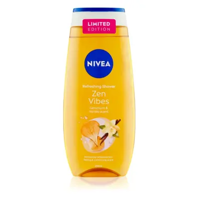 Nivea Zen Vibes ápoló tusoló gél Geranium & Vanilla 250 ml