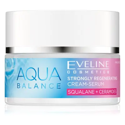 Eveline Cosmetics Aqua Balance Squalane + Ceramides intenzív regeneráló krém hidratáló hatással 