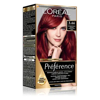 L’Oréal Paris Préférence hajfesték árnyalat 3.66 Intense Dark Red 1 db