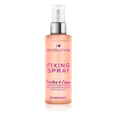 I Heart Revolution Fixing Spray sminkfixáló spray illattal Peaches & Cream 100 ml