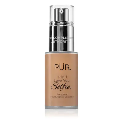 PÜR Cosmetics 4-in-1 Love Your Selfie alapozó és korrektor 2 az 1-ben árnyalat MG7 30 ml