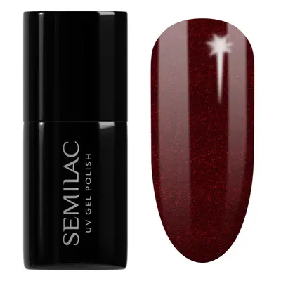 Semilac UV Hybrid X-Mass géles körömlakk árnyalat 306 Divine Red 7 ml