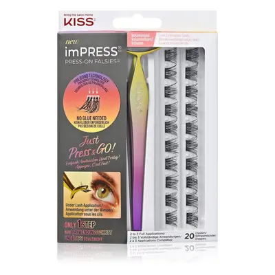 KISS imPRESS Press-on Falsies csomós műszempilla 02 Voluminous 20 db