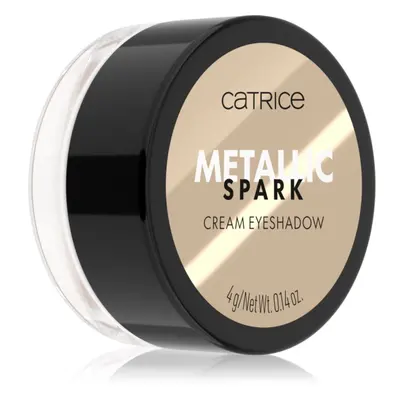 Catrice Metallic Spark krémes szemhéjfestékek a csillogó fényért árnyalat 010 Champagne Chic 4 g