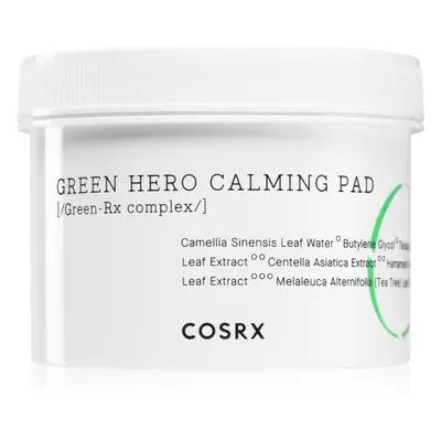 Cosrx One Step Green Hero Calming Intenzív revitalizáló párnák nyugtató hatással 70 db