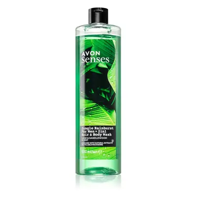 Avon Senses Jungle Rainburst sampon és tusfürdő gél 2 in 1 500 ml