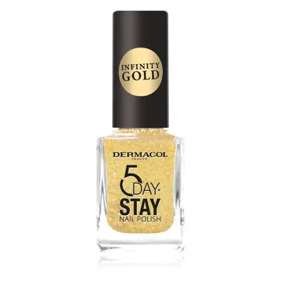 Dermacol Infinity 5 Day Stay hosszantartó körömlakk árnyalat 63 Gold 11 ml