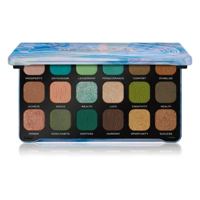 Makeup Revolution Crystal Aura Forever Flawless szemhéjfesték paletta árnyalat Aventurine 19,8 g