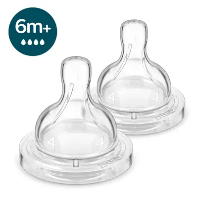 Philips Avent Anti-colic Flow 4 etetőcumi antikólikus 6 m+ Fast Flow 2 db