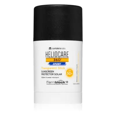 Heliocare 360° Sport Transparent Stick napozó krém stift SPF 50+ 25 g