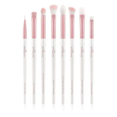 Luvia Cosmetics Prime Vegan All Eye Want ecset szett szemre Candy (Pearl White / Rose) 8 db