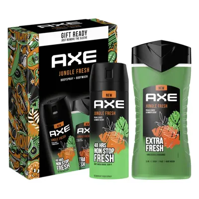 Axe Jungle Fresh ajándékszett testre uraknak Palm Leaves & Amber