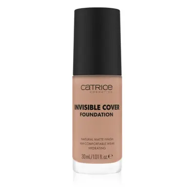 Catrice Invisible Cover Foundation hosszan tartó és erősen fedő alapozó matt hatással árnyalat 0