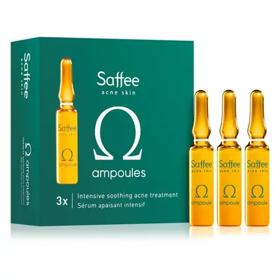 Saffee Acne Skin Omega Ampoules - 3x Intensive Soothing Acne Treatment ampulla – 3 napos kezdőcs